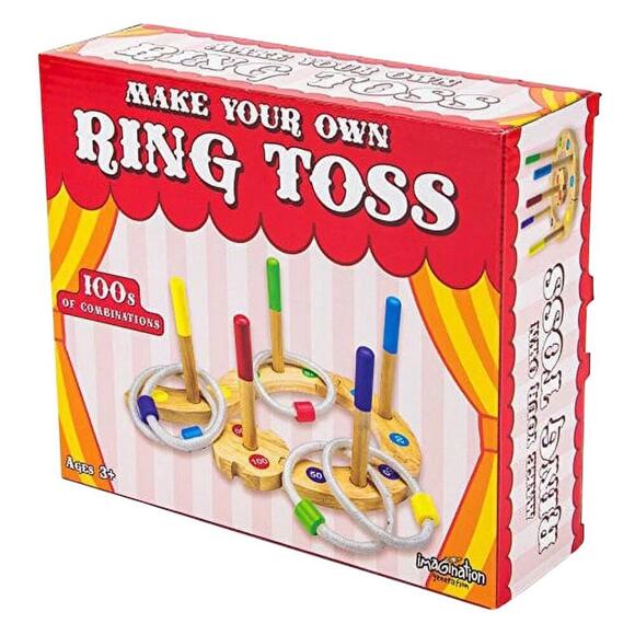 Imagination Generation Make Your Own Ring Toss Game Wood Toy with DIY Twist - Picture 1 of 5